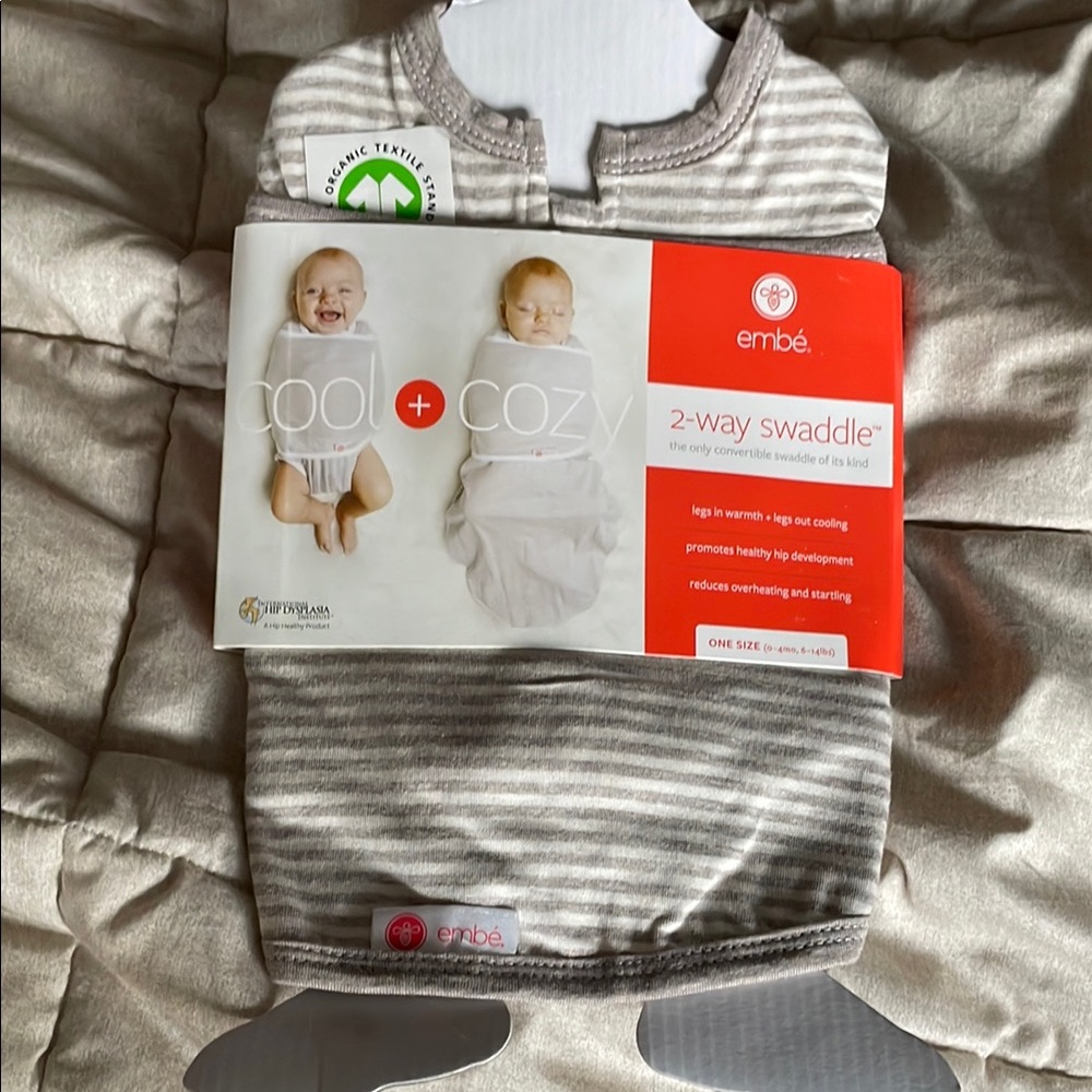 NWT Striped 2-Way Swaddle